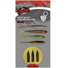 FOX RAGE - Montáž Drop Shot Mini Ready Rig veľ. 2 3 ks
