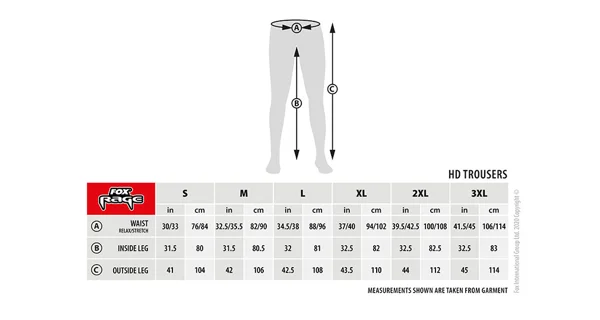 FOX RAGE - Nohavice HD Trousers veľ. L