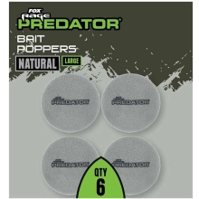 FOX RAGE - Penové boilie Bait Poppers Natural Large 6 ks