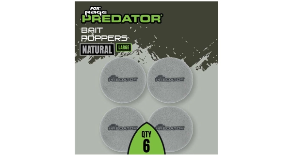 FOX RAGE - Penové boilie Bait Poppers Natural Large 6 ks