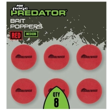 FOX RAGE - Penové boilie Bait Poppers Red Medium 8 ks
