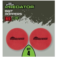 FOX RAGE - Penové boilie Bait Poppers Red XL 4 ks