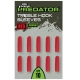 FOX RAGE - Prevleky Red Treble Hook Sleeves Medium 10 ks