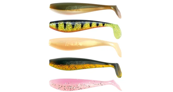 FOX RAGE - Sada gumových nástrah Zander Pro Shad UV Mixed Colour Packs 10 cm 5 ks