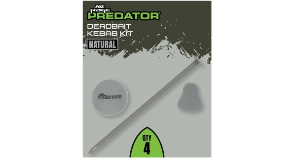 FOX RAGE - Set na výrobu potápajúcej nástrahy Deadbait Kebab Kit Natural 4 ks