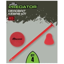 FOX RAGE - Set na výrobu potápavej nástrahy Deadbait Kebab Kit Red 4 ks