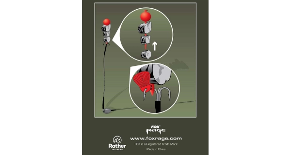 FOX RAGE - Set na výrobu potápavej nástrahy Deadbait Kebab Kit Red 4 ks