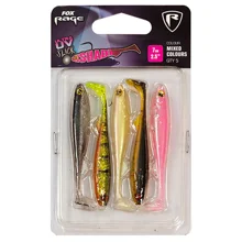 FOX RAGE - Súprava gumových nástrah Slick Shad UV Mixed Color Packs 9 cm 5 ks