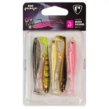 FOX RAGE - Súprava gumových nástrah Slick Shad UV Mixed Color Packs 9 cm 5 ks