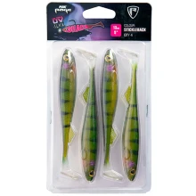 FOX RAGE - Súprava gumových nástrah Slick Shad UV Single Colour Packs Stickleback 13 cm 4 ks