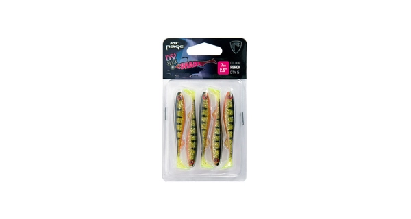 FOX RAGE - Súprava gumových nástrah Slick Shad UV Single Colour Packs Stickleback 9 cm 5 ks