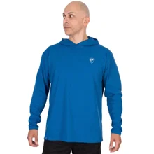FOX RAGE - Tričko s dlhým rukávom a kapucňou Blue Hooded T veľ. 2XL