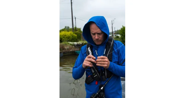 FOX RAGE - Tričko s dlhým rukávom a kapucňou Blue Hooded T veľ. 3XL