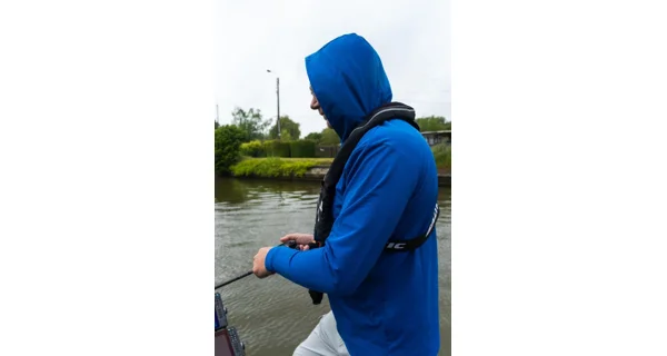 FOX RAGE - Tričko s dlhým rukávom a kapucňou Blue Hooded T veľ. M