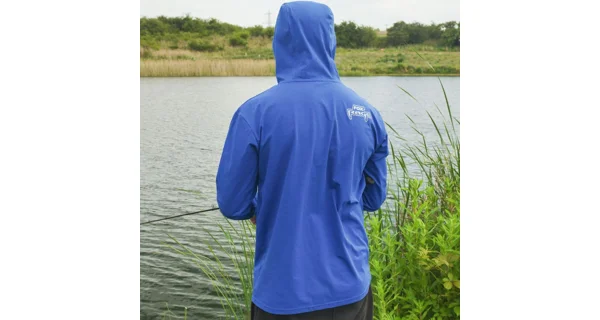 FOX RAGE - Tričko s dlhým rukávom a kapucňou Blue Hooded T veľ. XL