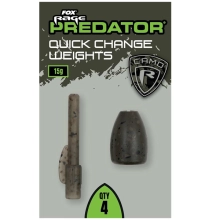 FOX RAGE - Záťaž Camo Quick Change Weights 10 g 4 ks