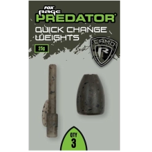 FOX RAGE - Záťaž Camo Quick Change Weights 25 g 3 ks