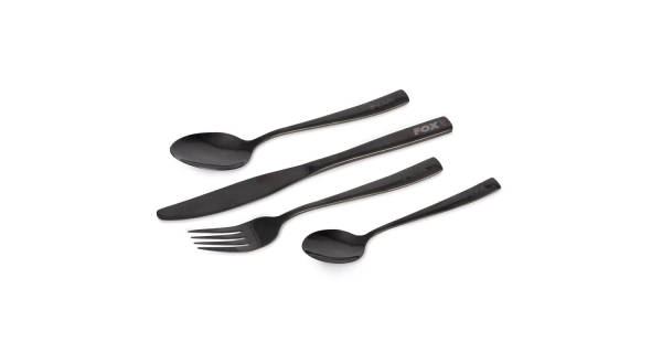 FOX - Sada príborov Black Stainless Cutlery Set