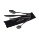 FOX - Sada príborov Black Stainless Cutlery Set