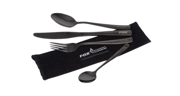 FOX - Sada príborov Black Stainless Cutlery Set