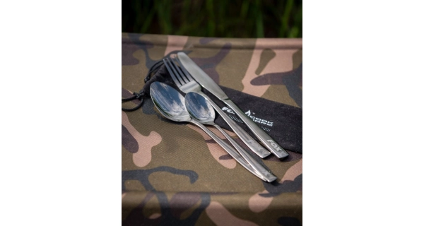 FOX - Sada príborov Black Stainless Cutlery Set