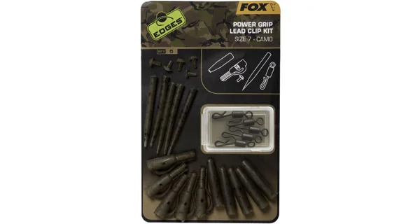 FOX - Sada závesok Edges Camo Power Grip Lead Clip Kit veľ. 7 5 ks