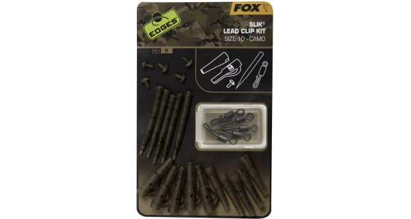 FOX - Sada závesok Edges Camo Slik Lead Clip Kit veľ. 10 5 ks