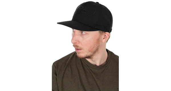 FOX - Šiltovka Black/Camo Flat Peak Snapback Hat