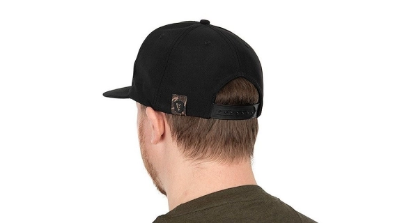 FOX - Šiltovka Black/Camo Flat Peak Snapback Hat