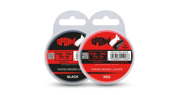FOX - Šoková šnúra Tapered Braided Leaders 40-18 lb 10 m Red