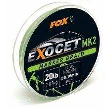 FOX - Splietaná šnúra Exocet MK2 Marker Braid 300 m Green 0,18 mm 9,07 kg