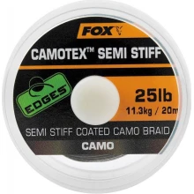 FOX - Stužená šnúrka Edges Camotex Semi Stiff Camo 20 m 20 lb