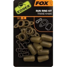 FOX - Súprava na montáž Edges Run Ring Kit Trans Khaki 8 ks