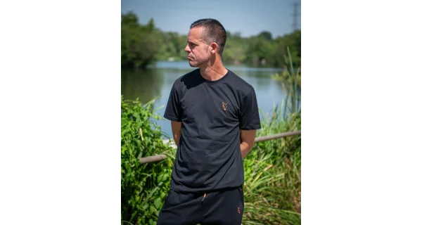 FOX - Tričko Classic T-Shirt Black Orange veľ. M