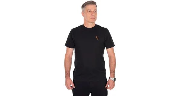 FOX - Tričko Classic T-Shirt Black Orange veľ. S