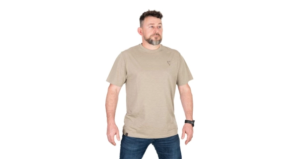 FOX - Tričko LW Khaki Large Print T-Shirt veľ. S