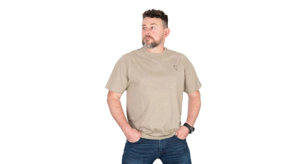 FOX - Tričko LW Khaki Large Print T-Shirt veľ. S