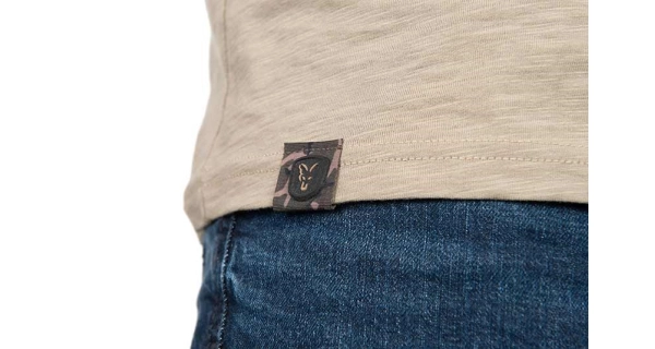 FOX - Tričko LW Khaki Large Print T-Shirt veľ. S