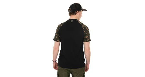 FOX - Tričko Raglan T-Shirt Black Camo veľ. M