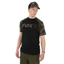 FOX - Tričko Raglan T-Shirt Black Camo veľ. M