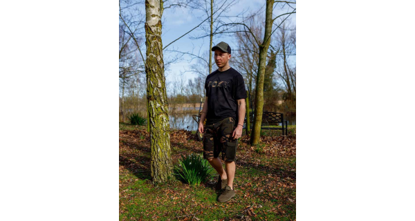 FOX - Tričko T-Shirt Black Camo Logo veľ. L