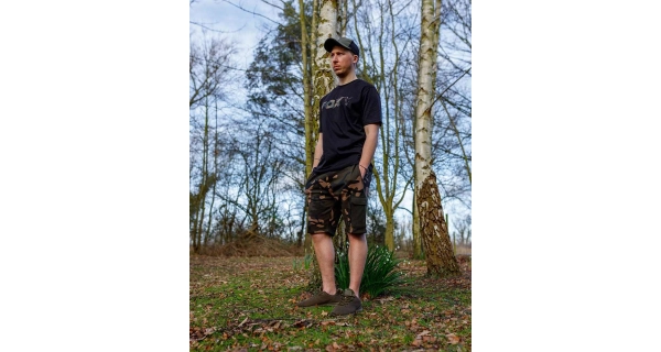 FOX - Tričko T-Shirt Black Camo Logo veľ. M