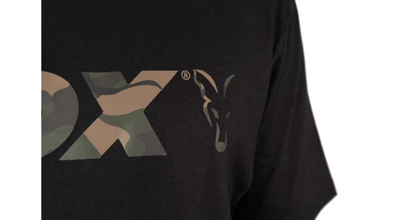 FOX - Tričko T-Shirt Black Camo Logo veľ. M