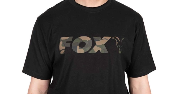 FOX - Tričko T-Shirt Black Camo Logo veľ. XL