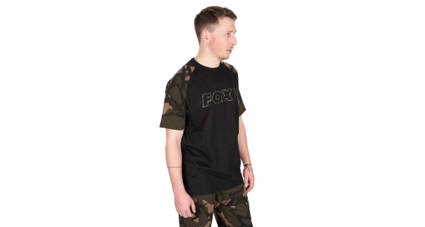 FOX - Tričko T-Shirt Black Camo Outline veľ. 2XL