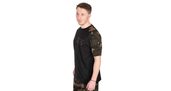 FOX - Tričko T-Shirt Black Camo Outline veľ. 2XL