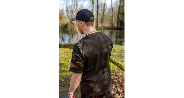 FOX - Tričko T-Shirt Khaki Camo Outline veľ. L