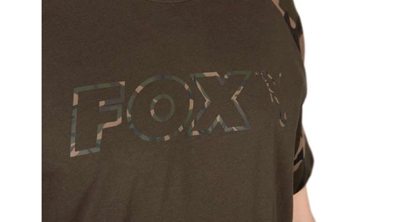 FOX - Tričko T-Shirt Khaki Camo Outline veľ. M