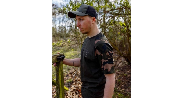 FOX - Tričko T-Shirt Khaki Camo Outline veľ. M