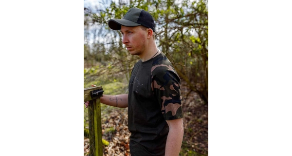 FOX - Tričko T-Shirt Khaki Camo Outline veľ. M